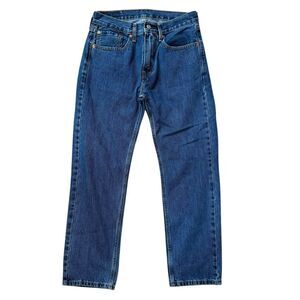 Levis 505 Mens 31x30 Jeans Straight Leg Zip Fly Cotton Blue Med wash